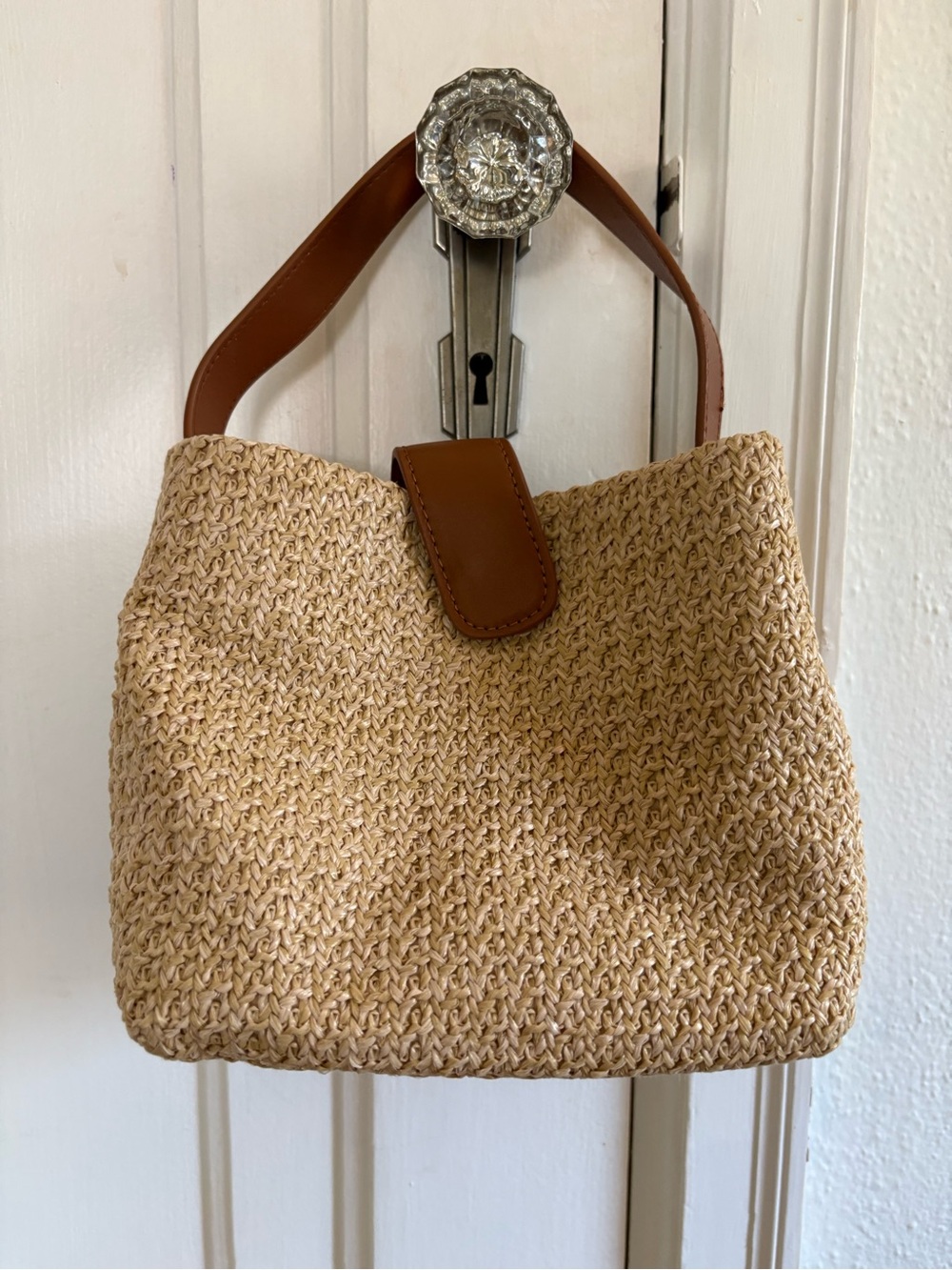 Audrey Mini Raffia Lady Bag in Raffia - Picture 2 of 4